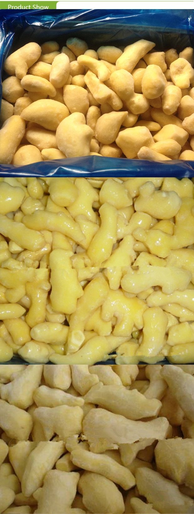 IQF Frozen Pleed Ginger with High Quality