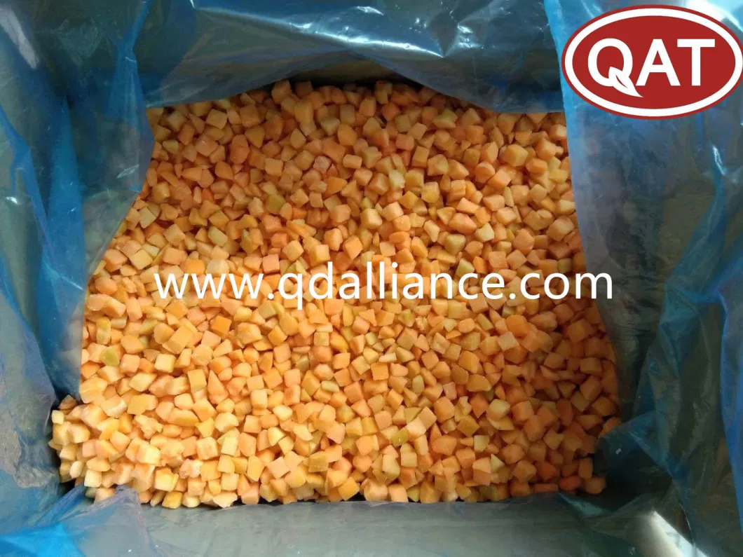 Sweet and Tasty IQF Fruits Frozen Apricot Dices with FDA