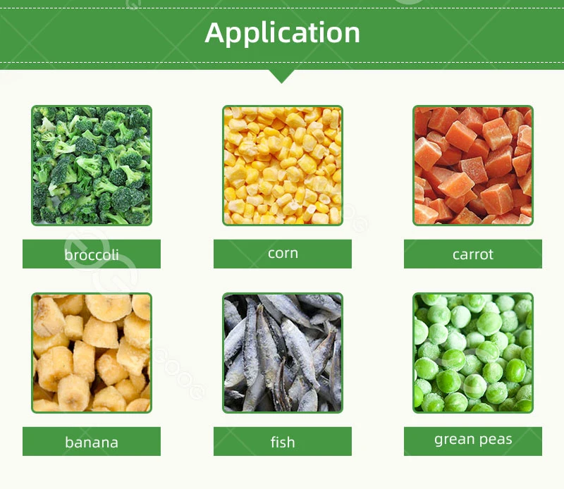Low Energy Consumption Quick-Frozen Green Peas Production Line
