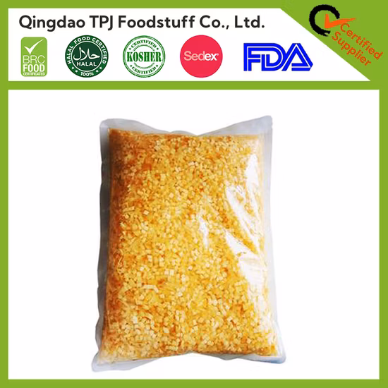 Frozen Crushed Ginger Diced in Cube, IQF Organic Ginger